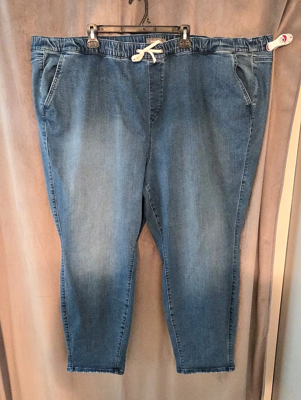 Torrid Pull-On Drawstring Denim Jeans Blue Waist 6T (6x)